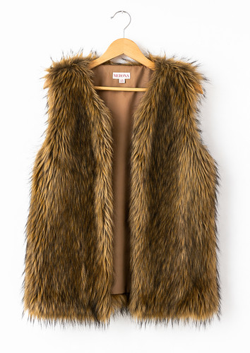 Merona faux fur vest - faux,