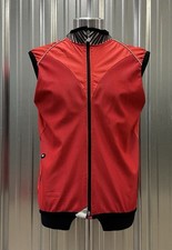Assos Shells Element Zero Cycling Gilet Red Airblock 799 Men’s Size Large