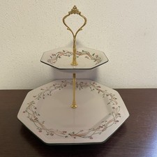 Johnson Brothers Eternal Beau Ceramic 2 tier Cake Stand - Ex Condition