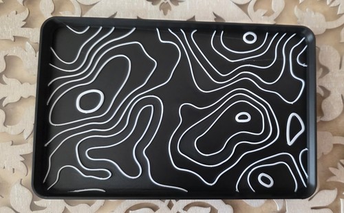 Topographic black and white