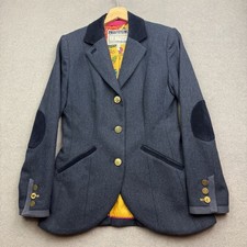 JOULES Tweed Jacket UK 10 Navy