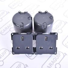 2x C-Line 230v Socket 13A 3 Pin Mains Outlet + Back Box CBE Caravan VW Campervan