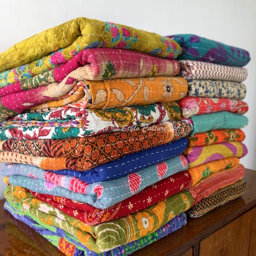 Pcs lot single kantha quilt - pcs,