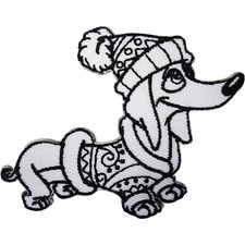 Sausage Dog Patch Iron Sew On