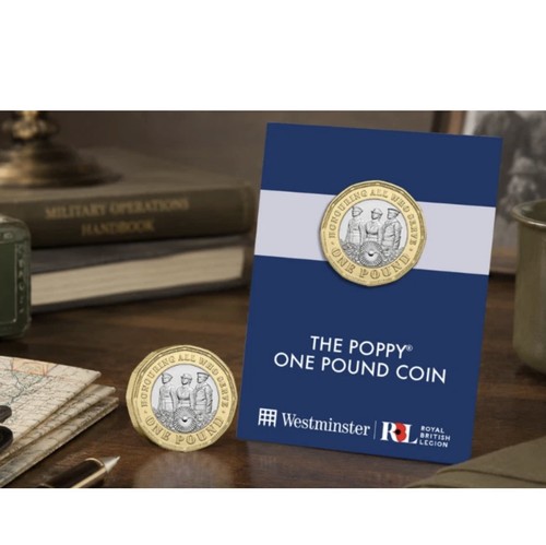 Poppy one pound coin - poppy, £1