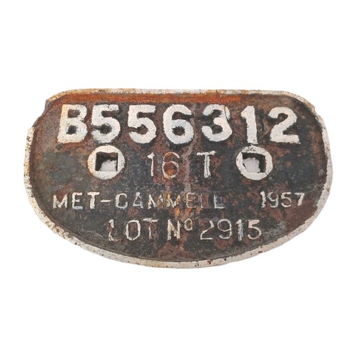 Railwayana cast iron wagon d - -,