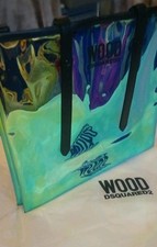 DSQUARED2 WOOD Designer Tote Bag / Shopper / Beach Extra Large