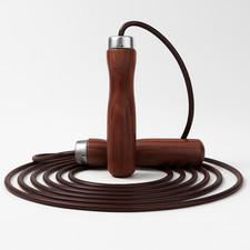 Leather jump rope 9ft - leather,
