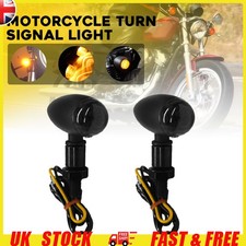 2x Black Motorcycle Turn
