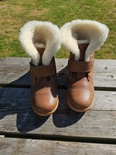 Bobux, Unisex, EU33, Tan, Wool Lined Boots, Worn Twice, Excellent Condition.
