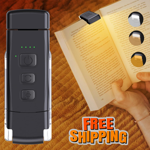 Usb rechargeable clip book - usb, clip-on