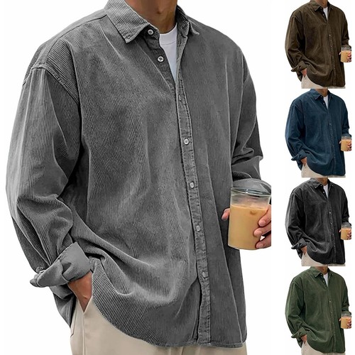 Corduroy shirt men - men, sleeve