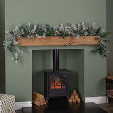 1.8m Snowy Christmas Garland
