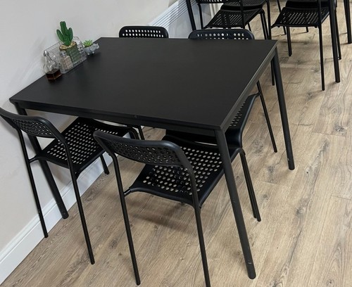 Black seater table and - black,