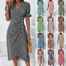 Women's PRINT Boho Wraps Midi