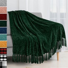 Soft Chenille Knitted Throw