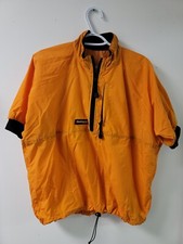Stohlquist Waterware Mens Activewear Jacket Orange 1/4-Zip Short Sleeve 