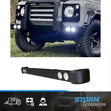 For Land Rover Defender 90 / 110 Front Bumper With Led's - In Black
