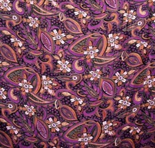 Fine Multi-Coloured Highly Patterned Cheesecloth-Effect Viscose?: 1.54 x 2.2m