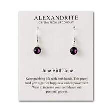 June Birthstone Drop Earrings