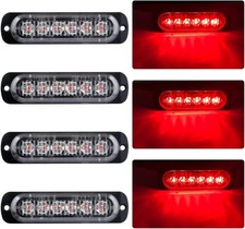 12V 24V 6 LED Amber Strobe