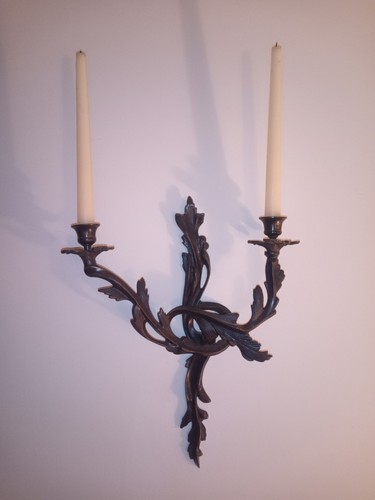 Pair antique 2 arms - pair, of