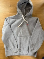 Supreme Men’s Small Box Grey Hoodie Size M