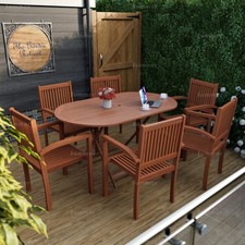 Fully Assembled Teak Dining