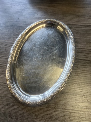 Sterling silver oval tray - sterling, 8