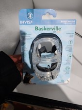 Baskerville INVISA Dog Muzzle. New Basket Design, TPR, Anti Scavenge. 5 Sizes.