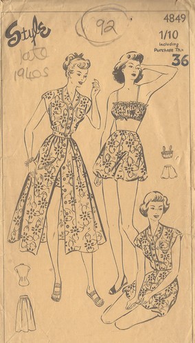 1940s vintage sewing pattern - 1940s,