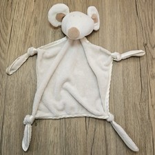 MINI MODE BOOTS CREAM MOUSE BABY COMFORTER BLANKIE BLANKET SOOTHER Knotted Rat
