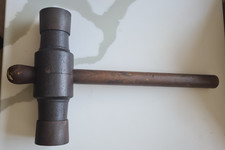 ANTIQUE 16" SHIPWRIGHTS BOAT BUILDER CAULKING HAMMER MALLET
