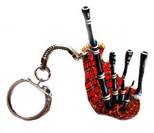 Scottish bagpipe keyring - bagpipe,