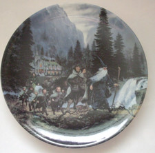 Lord of the Rings Danbury Mint Wedgewood Leaving Rivendell Ted Nasmith Plate