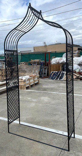 Wrought iron garden arch - wrought,