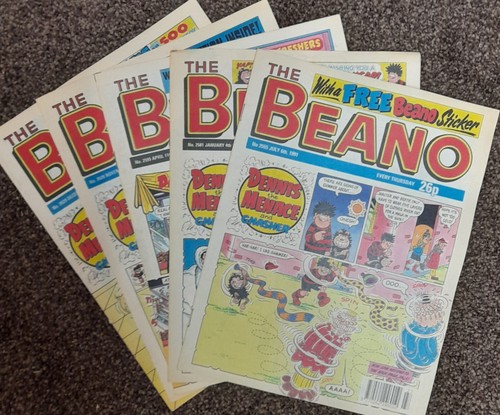 Beano comics from 1991 - from,