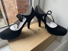 BNIB UNISA suede high heel
