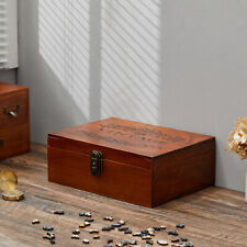 Wooden Lockable Box Pine Treasure Chest Storage Memory Keepsake Gift Jewelry Box