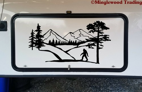 Bigfoot mountain scene - bigfoot,