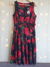 Lady Vintage Dress, Size 14, Floral, Retro Style, Holiday, Wedding, BNWT