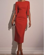 Red Imitation Pearls Classic