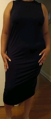 Long black slip - long,