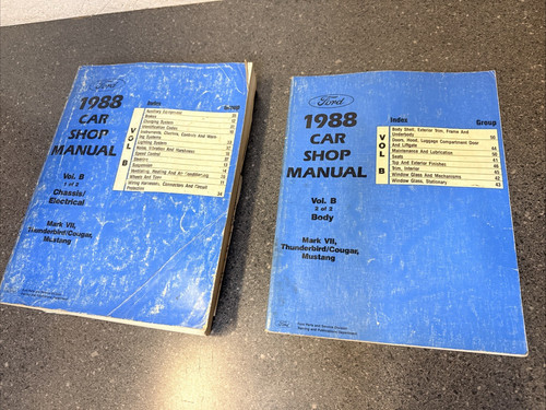 1988 ford car shop - shop, manual