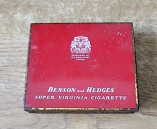 Benson and Hedges Super Virginia Cigarette Tin Vintage, Empty