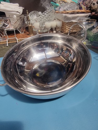 Stainless steel balti dish - steel,