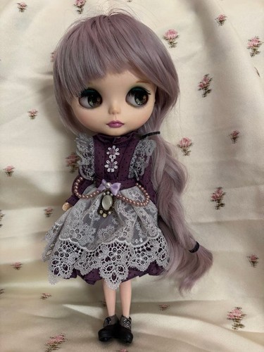 Custom blythe doll purple - custom,