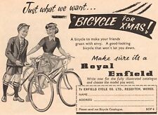Vintage Royal Enfield Cycle Advert - Original 1958