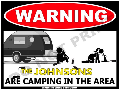 Personalized camping sign - sign,