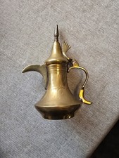 VINTAGE small BRASS Arabic Dallah coffee pot. Stunning display piece